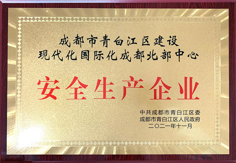 青白江区建设现代化国际化成都北部中心安全生产企业